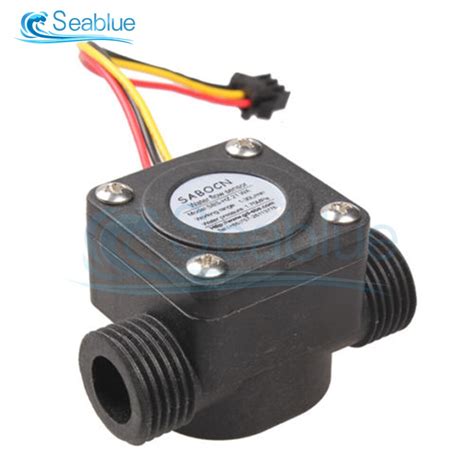 1 30l Min 4 Point Water Flow Sensor Fluid Flowmeter Switch Counter Hall Control Machine Flow