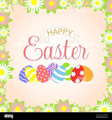 Vector Illustration Happy Easter Design For Greeting Cards Posters