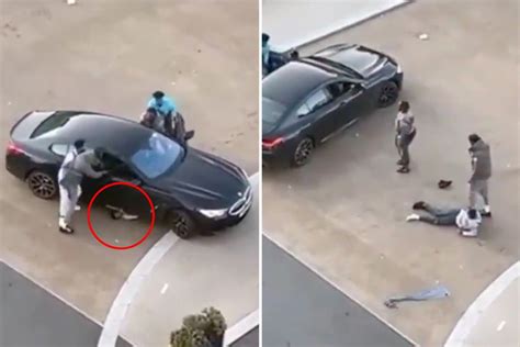 Shocking Moment Man Is Run Over By Bmw Video