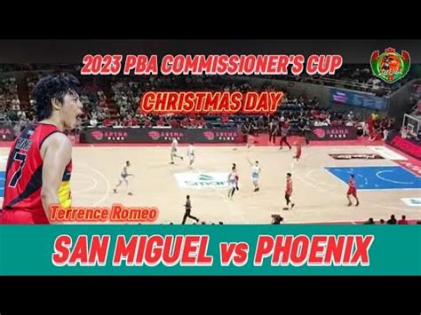 San Miguel Beermen Vs Phoenix Super Lpg Live Christmas Day