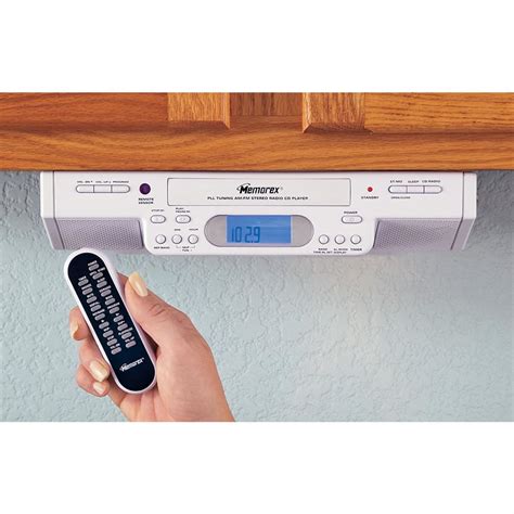 Memorex® Under Cabinet Mount AM / FM / Clock Radio / CD Player - 107816 ...