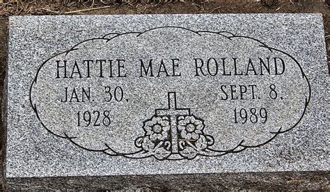 Hattie Mae Rolland 1929 1989 Find A Grave Memorial