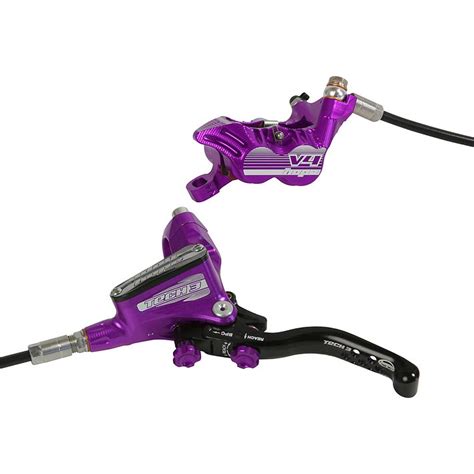 Hope Tech 3 V4 Disc Brakes Purple From Bike Bling