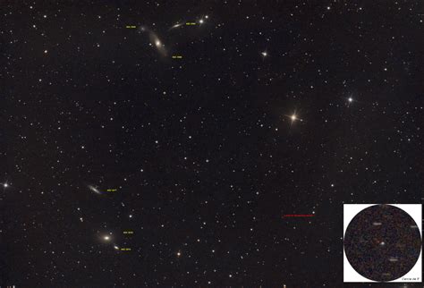 Comète et Galaxies C 2023 A3 Tsuchinshan ATLAS le 16 juin 2023 avec