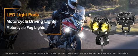 Colight Led Light Pods Yellow Driving Lights Motorcycle Fog Light Amber