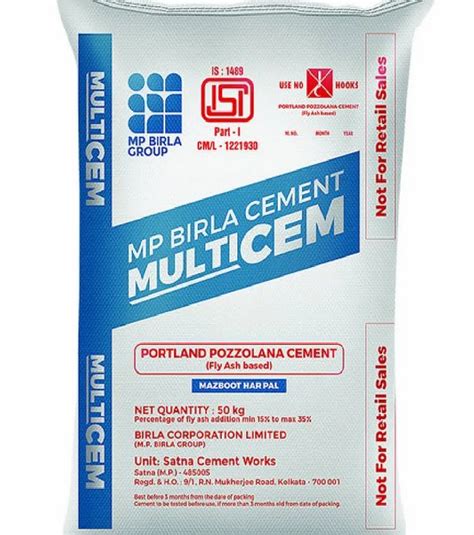 MP Birla Multicem Cement At Rs 350 Bag Construction Cement In Kolkata