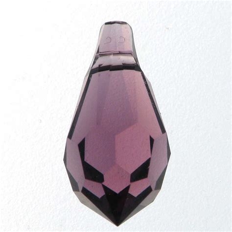 Swarovski 6000 11 X 55mm Teardrop Pendant Amethyst Palmer Metals Ltd