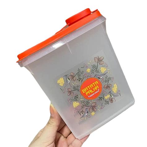 Tupperware Porta Batata Palha Floral Shopee Brasil