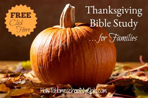 Thanksgiving Bible study for families & kids is FREE for you