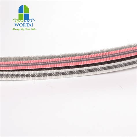 Professional Wool Pile Weather Strip Brush Woven Pile Seal Brush For