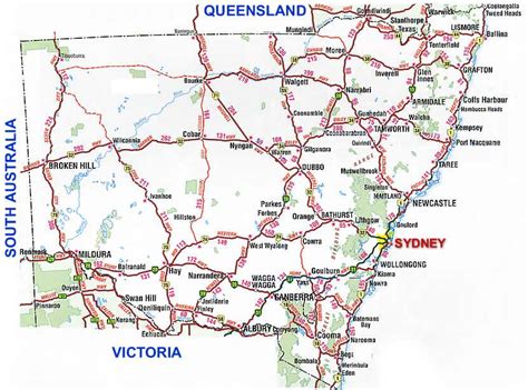 Road Map Of Nsw – Verjaardag Vrouw 2020