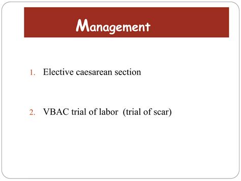 Post Caesarian Pregnancy Ppt