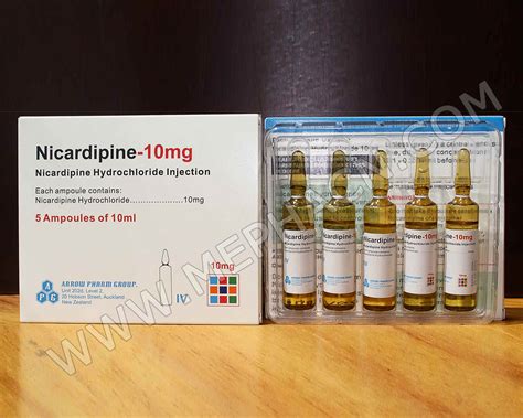 Nicardipine Injection 10mg10ml Hebei Mepha Co Ltd