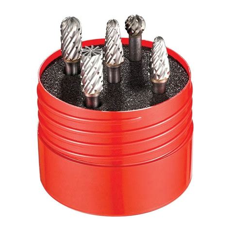 Shop Dormer P880 NO 4 Carbide Cylindrical Burr Set 5 Piece With