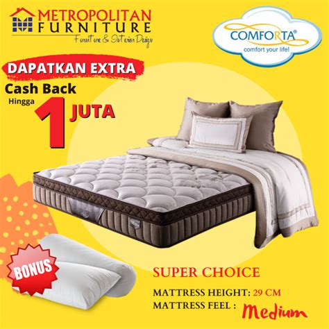 Springbed Comforta Super Choice Kasur Spring Bed Matras Mattress