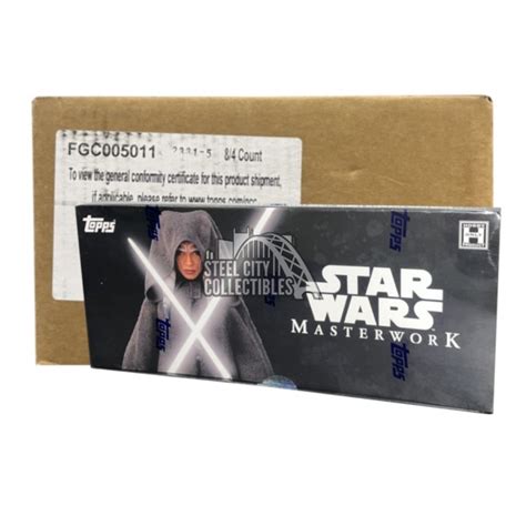 2022 Topps Star Wars Masterwork Hobby 8 Box Case Steel City Collectibles