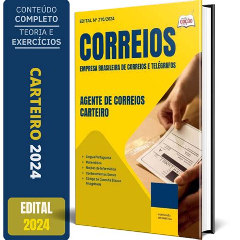 Apostila Correios Carteiro Agente De Correios Shopee Brasil