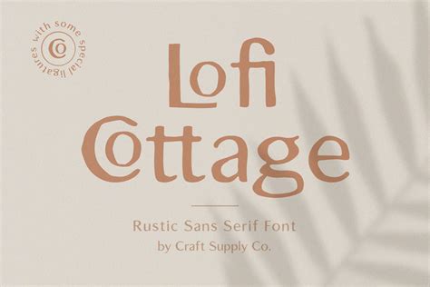 Lofi Cottage Rustic Font Canva Font Procreate Font Logo Font Boho