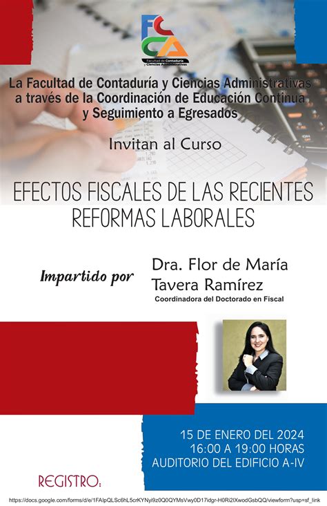 Curso Efectos Fiscales De Las Recientes Reformas Laborales Fcca Umsnh