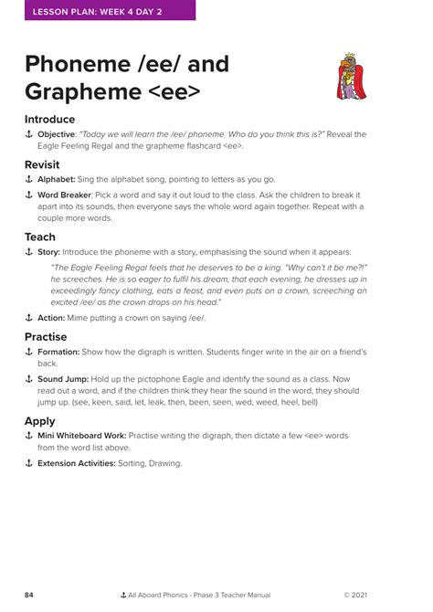 Week 4 Lesson 2 Ee Phonics Phase 3 Presentation DfE Validated