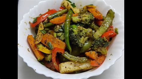 Healthy Boiled Vegetable Salad Weight Loss Veg Salad Saute