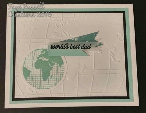 Stampin Up Going Global Manly Handmade Cards Fathers Day Masculine