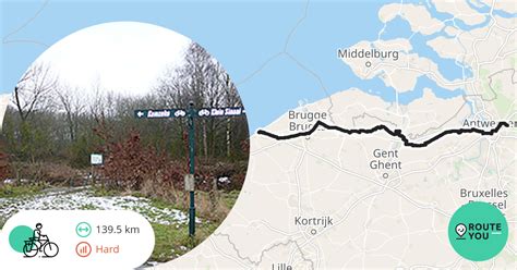 Schoten Oostende Recreatieve Fietsroute RouteYou