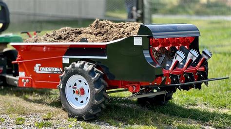 Tilmor Manure Spreader Ground Driven For Garden Tractors Lawn