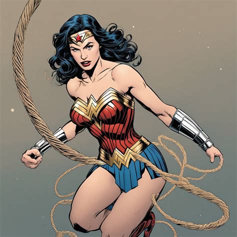 Wonder Woman Bound With Her Own Lasso Part 1 By Sk132 On Deviantart