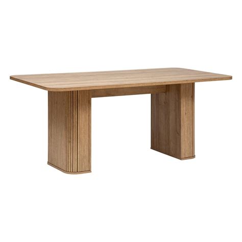 Table à manger Colva en placage effet bois L180cm Atmosphera