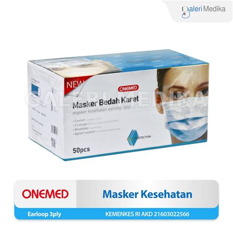 Jual Onemed Masker Bedah Earloop Box Isi 50 Pcs Shopee Indonesia