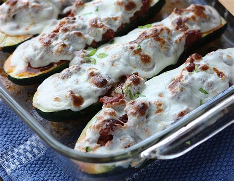 Italian Sausage Stuffed Zucchini Boats The Cooking Bride