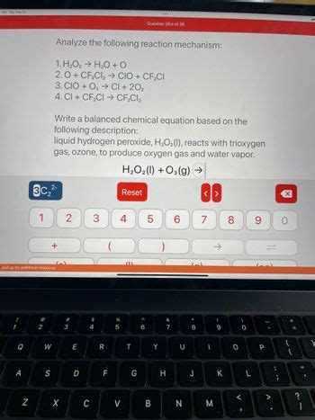 Answered Write A Balanced Chemical Equation Bartleby