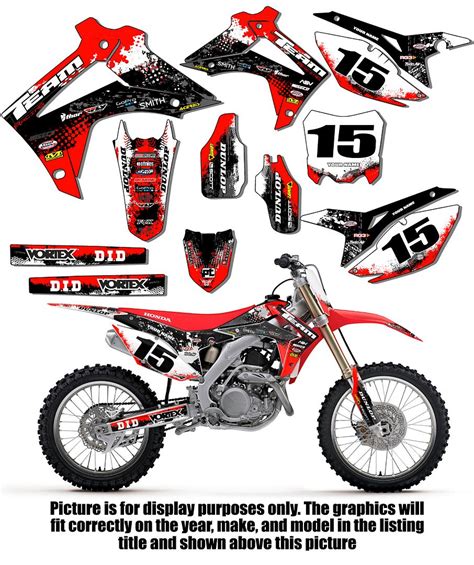 2008 2014 Honda Crf 150f 230f Graphics Kit Decals Deco 2013 2012 2011