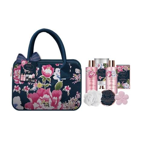 Coffret de bain au parfum délicat de pivoine 7pcs Bleu Cdiscount Au