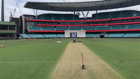 ‘hard Surface With Lot Of Grass First Look Of Sydney Pitch For India