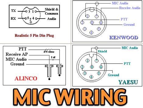 Astatic Microphone Wiring Guide Mic Microphone Anytone Unide