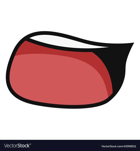 Anime Open Mouth High Quality Royalty Free Vector Image