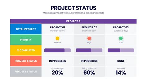 Project Status Infographic Templates Slides For Powerpoint Keynote And