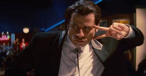 John Travolta As Vincent Vega In Pulp Fiction David Lynch Quentin