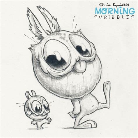 Morning Scribbles Chris Ryniak Cute Monsters Drawings Cute