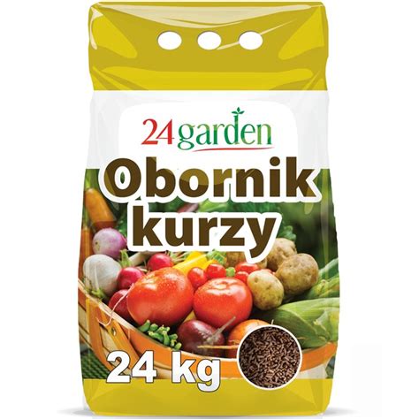 OBORNIK KURZY 24kg NAWÓZ NATURALNY GRANULOWANY WARZYWA EKOLOGICZNY AZOT