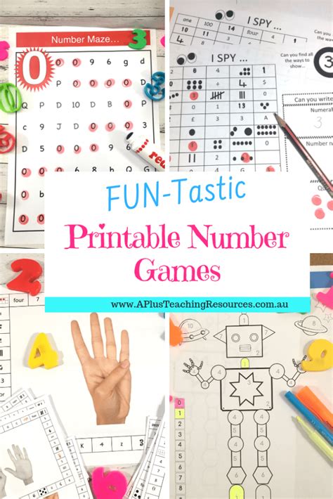 FUNtastic Printable Number Games