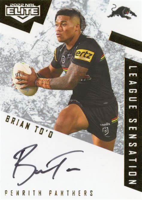 2022 Nrl Elite League Sensations White Ls11 Brian Too Penrith