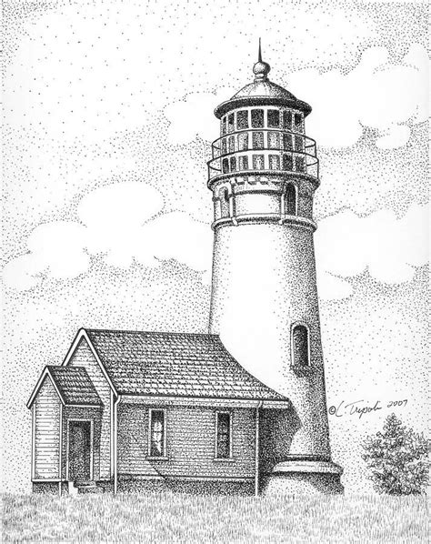 Lighthouse Pencil Drawing