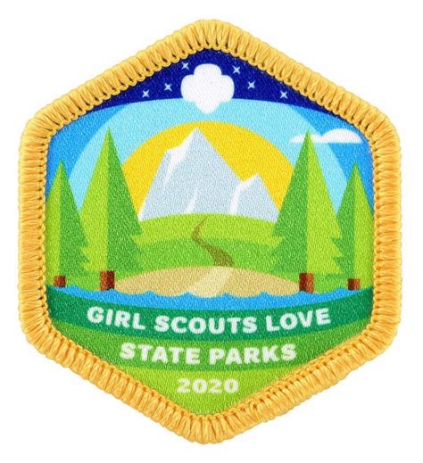 Gsah State Parks Patch 2020 Girl Scout Fun Patches Girl Scouts Cool