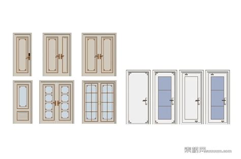 新中式单开门双开门组合su模型下载sketchup模型免费下载素模网