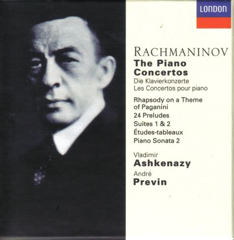 The Piano Concertos De Sergei Vasilyevich Rachmaninoff Vladimir