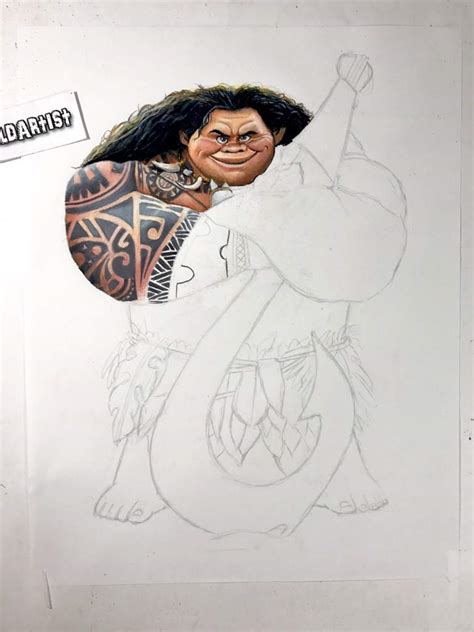 Dibujo De Maui De La Película Moana •arte Amino• Amino