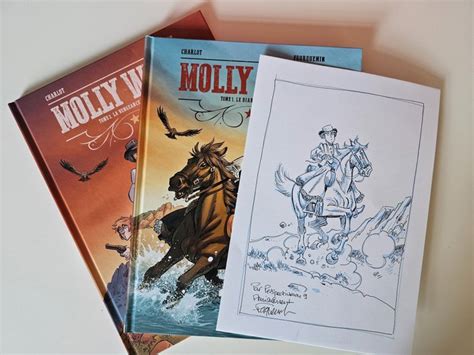 Molly West T1 T2 dessin original dédicacé 2x C Catawiki